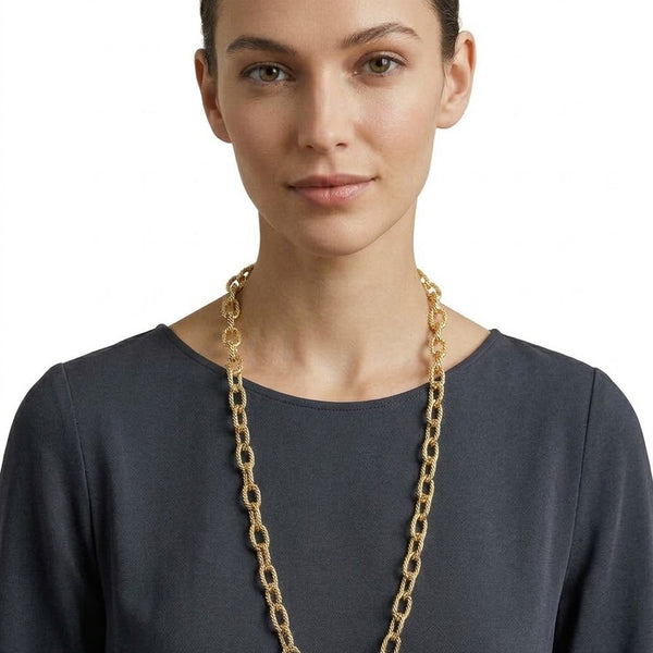 collana alluminio catena valentino lavorata