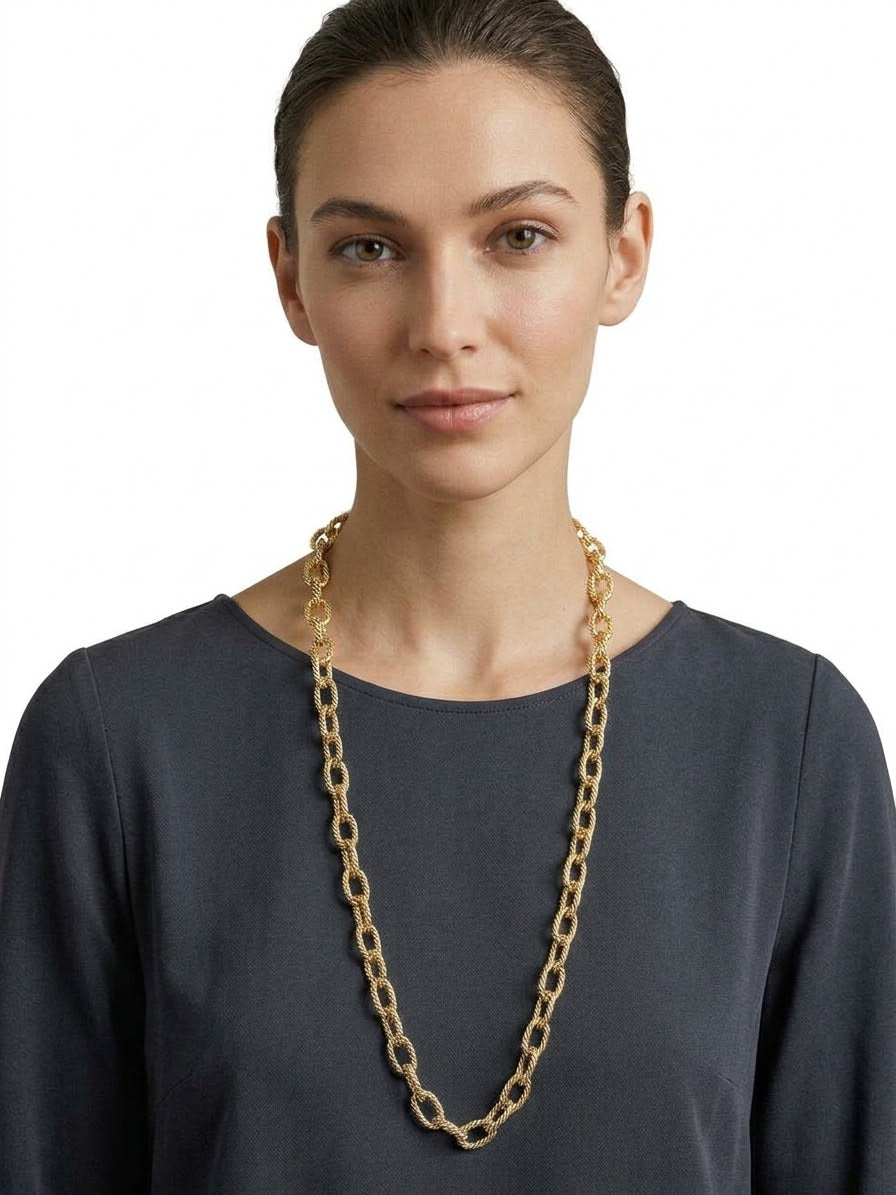 collana alluminio catena valentino lavorata