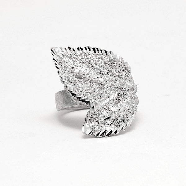 Anello In Alluminio Lavorato Foglie