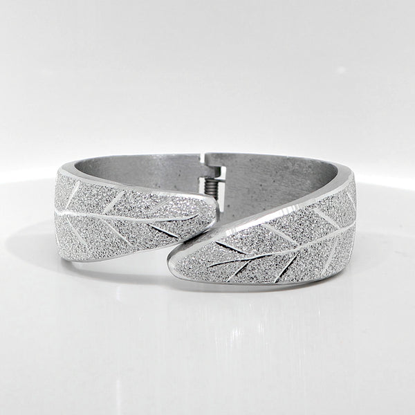 Bracciale Aperto Foglie Affusolate