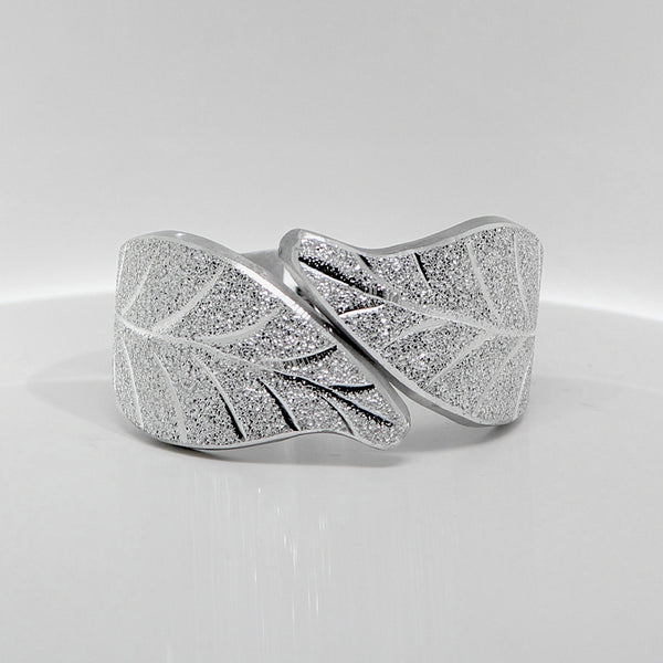 Bracciale Aperto Foglie Morbide